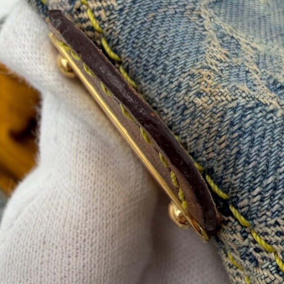 LOUIS VUITTON Monogram Denim Mini Preity Shoulder Bag Blue M95050 Auth 133187 - Picture 12 of 16